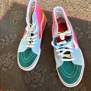 Colorful High-Top Sneakers
